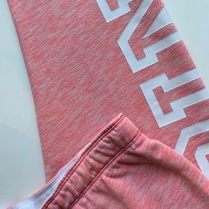 Victoria Secret PINK MARL Cropped Joggers — SIZE M